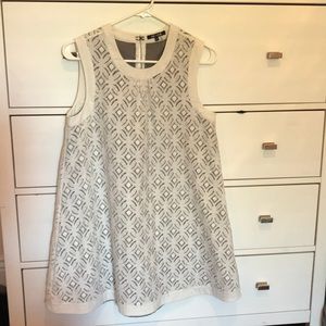 White and Gray Dress